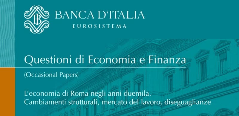 Immagine del rapporto della BANCA D’ITALIA sull’economia di Roma negli anni duemila