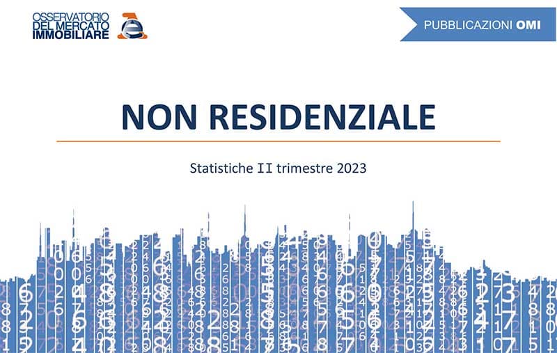 Immagine delle Statistiche OMI del II trimestre 2023 sul mercato non residenziale
