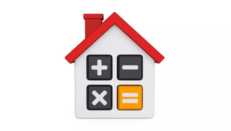 immagine stilizzata di una casa, per l'articolo sull'aumentata percentuale del reddito familiare (tasso di sforzo) necessario per l’acquisto e per l’affitto di una casa, nell’ultimo anno